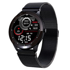 Deals and Offers on Electronics - Maxima Max Pro X4 Smartwatch with SpO2, Up to 15 Day Battery life, 1.3 Round Full-touch Display with Ultra Bright Screen of 380 Nits, 10+ Sports Mode, Continuous Heart Rate Monitoring (Black Mesh) Deals, Discounts & Offers on Electronics - Maxima Max Pro X4 Smartwatch with SpO2, Up to 15 Day Battery life, 1.3 Round Full-touch Display with Ultra Bright Screen of 380 Nits, 10+ Sports Mode, Continuous Heart Rate Monitoring (Black Mesh)