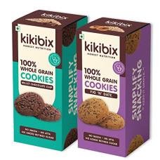 Deals and Offers on - Kikibix Millet Gluten Free Jaggery Cookies Combo | Fig & Chocolate Biscuits For Tea Time | No maida & No Refine Sugar | For Pcos, Weightloss | Tasty & Healthy Snacks Deals, Discounts & Offers on - Kikibix Millet Gluten Free Jaggery Cookies Combo | Fig & Chocolate Biscuits For Tea Time | No maida & No Refine Sugar | For Pcos, Weightloss | Tasty & Healthy Snacks