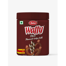Deals, Discounts & Offers on  - [Amazon Fresh] Dukes Waffy Chocolate flavoured Wafer roll Jar (250g)