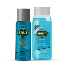 Deals and Offers on Beauty Care - Brut Sport Style Deodorant, 200ml + Sport Style All In One Hair & Body Shower Gel For Men, 500ml Deals, Discounts & Offers on Beauty Care - Brut Sport Style Deodorant, 200ml + Sport Style All In One Hair & Body Shower Gel For Men, 500ml