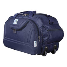 Deals and Offers on - M MEDLER Epoch Nylon 55 litres Waterproof Strolley Duffle Bag- 2 Wheels - Luggage Bag - (Navy Blue) Deals, Discounts & Offers on - M MEDLER Epoch Nylon 55 litres Waterproof Strolley Duffle Bag- 2 Wheels - Luggage Bag - (Navy Blue)