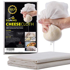 Deals and Offers on - Sufaniq Cheesecloth Grade 90 1 Sq Yard Unbleached 100% Cotton Fabric Reusable Ultra Fine Muslin Cloth Deals, Discounts & Offers on - Sufaniq Cheesecloth Grade 90 1 Sq Yard Unbleached 100% Cotton Fabric Reusable Ultra Fine Muslin Cloth