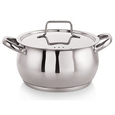 Deals and Offers on Cookware - NIRLON Deluxe Series Stainless Steel Impact Bonded Tri Ply Bottom Induction Handi Casserole with Steel Lid, 16 cm / 2.2 litres, Dishwasher Safe | Flame Safe | Gas Stove Safe | Hot Plate Safe Deals, Discounts & Offers on Cookware - NIRLON Deluxe Series Stainless Steel Impact Bonded Tri Ply Bottom Induction Handi Casserole with Steel Lid, 16 cm / 2.2 litres, Dishwasher Safe | Flame Safe | Gas Stove Safe | Hot Plate Safe
