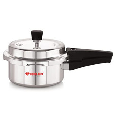 Deals and Offers on Cookware - NIRLON Induction Base Outer Lid Aluminium Pressure Cooker, 2 Liters, Silver Deals, Discounts & Offers on Cookware - NIRLON Induction Base Outer Lid Aluminium Pressure Cooker, 2 Liters, Silver