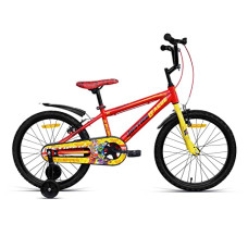 Deals and Offers on - VECTOR 91 Justice League 20T Single Speed Kids Cycles (Red & Yellow, Ideal Deals, Discounts & Offers on - VECTOR 91 Justice League 20T Single Speed Kids Cycles (Red & Yellow, Ideal