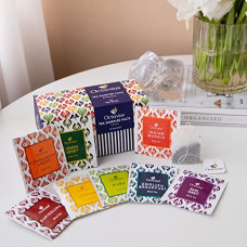 Deals and Offers on - Octavius Tea Sampler Pack - 32 Tea Bags | 8 Assorted Black & Green Tea | Cinnamon Anise, Pure Green, Lemon, Honey Lemon, English Breakfast, Darjeeling, Indian Masala, Earl Grey | Diwali Gift Box Deals, Discounts & Offers on - Octavius Tea Sampler Pack - 32 Tea Bags | 8 Assorted Black & Green Tea | Cinnamon Anise, Pure Green, Lemon, Honey Lemon, English Breakfast, Darjeeling, Indian Masala, Earl Grey | Diwali Gift Box