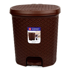 Deals and Offers on - CELLO Classic Plastic Pedal 6 Liters, DustBin with Lid Plastic Garbage Waste Pedal Bin with Inner Bucket Deals, Discounts & Offers on - CELLO Classic Plastic Pedal 6 Liters, DustBin with Lid Plastic Garbage Waste Pedal Bin with Inner Bucket
