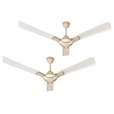 Deals, Discounts & Offers on  - ACTIVA 1200 MM HIGH Speed 390 RPM BEE Approved Anti DUST Coating Pure Copper Corolla Ceiling Fan Pearl Ivory-2 Year Warranty Pack of 2