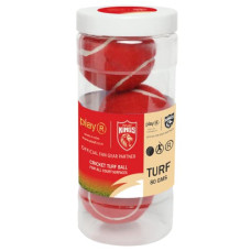 Deals, Discounts & Offers on  - playR Punjab Kings Tennis Ball - Red (50 GMS) (Pack of 3)