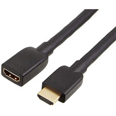 Deals and Offers on - Amazon Basics High-Speed Male to Female HDMI Extension Cable - 10 Feet, Black Deals, Discounts & Offers on - Amazon Basics High-Speed Male to Female HDMI Extension Cable - 10 Feet, Black