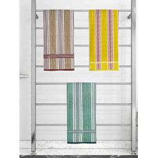 Deals, Discounts & Offers on  - Athom Trendz Ecosaviour Striped Cotton Bath Towel 70x140 cm Multicolour Pack of Three