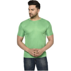 Deals and Offers on - InkTeesMen Solid Round Neck Polyester Green T-Shirt Deals, Discounts & Offers on - InkTeesMen Solid Round Neck Polyester Green T-Shirt
