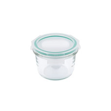 Deals, Discounts & Offers on  - La Opala, Cook Serve Store, Borosilicate Storage Container, Mini Round with Snap Lid 150 ml, 1 pc, Transparent
