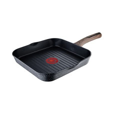 Deals, Discounts & Offers on Cookware - BERGNER Aluminium Ultimate Forged Non-Stick Grillpan 28Cm, Heatdot Technology Base, Food Safe, Grey