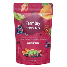 Deals and Offers on - Farmley Berry Mix 200g | Dried Berries | Healthy Snacks | Cranberry | Blueberry | Strawberry | Goji Berry | Black Raisin | Antioxidants | Gluten free| Berries | Kids Snacks | Vegan Deals, Discounts & Offers on - Farmley Berry Mix 200g | Dried Berries | Healthy Snacks | Cranberry | Blueberry | Strawberry | Goji Berry | Black Raisin | Antioxidants | Gluten free| Berries | Kids Snacks | Vegan
