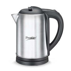 Deals and Offers on - Prestige PKNSS 1.0 Electric Kettle 1L with Concealed Element(1500 W, Silver and Black, Stainless Steel, Automatic Power Cut-Off) Deals, Discounts & Offers on - Prestige PKNSS 1.0 Electric Kettle 1L with Concealed Element(1500 W, Silver and Black, Stainless Steel, Automatic Power Cut-Off)