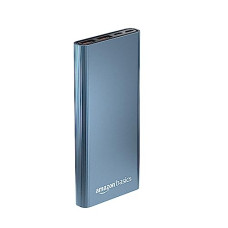 Deals and Offers on Power Banks - Amazon Basics 10000mAh 22.5W Lithium-Polymer Metal Power Bank | Dual Input, Triple Output | Fast Charging, Twilight Blue, Type-C Cable Included Deals, Discounts & Offers on Power Banks - Amazon Basics 10000mAh 22.5W Lithium-Polymer Metal Power Bank | Dual Input, Triple Output | Fast Charging, Twilight Blue, Type-C Cable Included