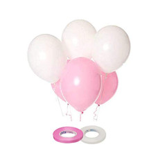 Deals and Offers on - AMFIN ( Pack Of 50 ) Pink and White Metallic Balloons Deals, Discounts & Offers on - AMFIN ( Pack Of 50 ) Pink and White Metallic Balloons