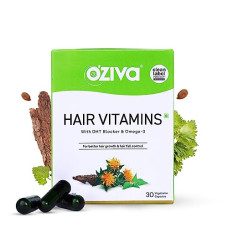 Deals and Offers on - OZiva Hair Vitamins Capsules for Hair Fall Control & Hair Growth (with Omega 3, Biotin, Vitamin A & Natural DHT Blocker) Hair Supplements Deals, Discounts & Offers on - OZiva Hair Vitamins Capsules for Hair Fall Control & Hair Growth (with Omega 3, Biotin, Vitamin A & Natural DHT Blocker) Hair Supplements