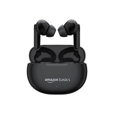Deals and Offers on Headphones - amazon basics True Wireless in-Ear Earbuds with Mic, Touch Control, IPX5 Water-Resistance, Bluetooth 5.3, Up to 55 Hours Play Time, Voice Assistance and Fast Charging (Black) Deals, Discounts & Offers on Headphones - amazon basics True Wireless in-Ear Earbuds with Mic, Touch Control, IPX5 Water-Resistance, Bluetooth 5.3, Up to 55 Hours Play Time, Voice Assistance and Fast Charging (Black)