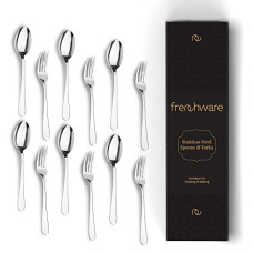 Deals and Offers on - Frenchware Cutlery Set of 12 Stainless Steel Spoons - 6 & Forks - 6, 100% Food Grade, Non Toxic, Anti-Rust, Dishwasher Safe, Perfect Gifting Set Deals, Discounts & Offers on - Frenchware Cutlery Set of 12 Stainless Steel Spoons - 6 & Forks - 6, 100% Food Grade, Non Toxic, Anti-Rust, Dishwasher Safe, Perfect Gifting Set
