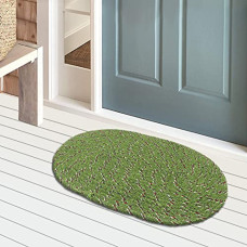 Deals and Offers on - Kuber Industries Cotton Oval Door Mat Deals, Discounts & Offers on - Kuber Industries Cotton Oval Door Mat