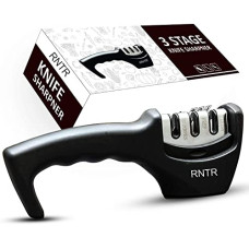 Deals and Offers on - RNTR Knife Sharpener Manual 3 Stage Knife Sharpener for Kitchen Knife Sharpener Rod Knives Sharpening Tool Deals, Discounts & Offers on - RNTR Knife Sharpener Manual 3 Stage Knife Sharpener for Kitchen Knife Sharpener Rod Knives Sharpening Tool
