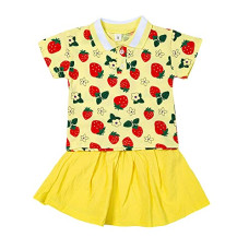 Deals and Offers on Baby Care - Hopscotch Baby Girls Cotton and Polyester All-Over Print T-Shirt and Skirt Set in Yellow Colour Deals, Discounts & Offers on Baby Care - Hopscotch Baby Girls Cotton and Polyester All-Over Print T-Shirt and Skirt Set in Yellow Colour