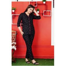 Deals and Offers on - MukaraniyaWomen Night Suit Set Pink Printed Deals, Discounts & Offers on - MukaraniyaWomen Night Suit Set Pink Printed