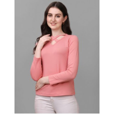 Deals and Offers on Laptops - VeBNoRCasual Regular Sleeves Solid Women Pink Top Deals, Discounts & Offers on Laptops - VeBNoRCasual Regular Sleeves Solid Women Pink Top