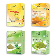 Deals, Discounts & Offers on Beauty Care - Glowious Face Pack Powder Combo of 4 for Skin & Hair Care|Authentic & Unadulterated Extraction