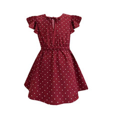 Deals and Offers on - A.T.U.N. All Things Uber nice Girl's Polyester Skater Knee-Long Fit & Flare Casual Dress (GDRS NAT MPD_red_6-7 Y) Deals, Discounts & Offers on - A.T.U.N. All Things Uber nice Girl's Polyester Skater Knee-Long Fit & Flare Casual Dress (GDRS NAT MPD_red_6-7 Y)