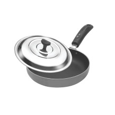 Deals and Offers on Cookware - Crystal Classic Series Non-Stick Frypan with Steel Lid| 250 mm | 2.6 mm Thickness Deals, Discounts & Offers on Cookware - Crystal Classic Series Non-Stick Frypan with Steel Lid| 250 mm | 2.6 mm Thickness