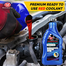Deals, Discounts & Offers on Lubricants & Oils - UE Premium Radiator Coolant Ready to Use Red -1 L | Pre Mixed Coolants