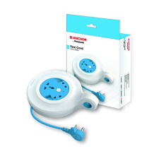 Deals and Offers on Electronics - ANCHOR by Panasonic 5223 Diamond 6A Flexi Cord 3 Pin 4 Mtr Socket (Blue & White) Deals, Discounts & Offers on Electronics - ANCHOR by Panasonic 5223 Diamond 6A Flexi Cord 3 Pin 4 Mtr Socket (Blue & White)