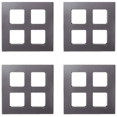 Deals and Offers on Home Improvement - Schneider Electric Opale-8 Module Grid and Cover Plate - Square, Black Graphite (Pack of 4) Deals, Discounts & Offers on Home Improvement - Schneider Electric Opale-8 Module Grid and Cover Plate - Square, Black Graphite (Pack of 4)