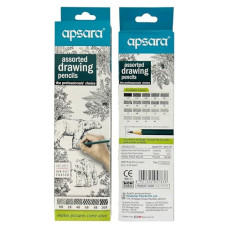 Deals, Discounts & Offers on Electronics - Apsara Assorted Drawing Pencils, HB, B, 2B, 2B, 4B, 6B - Pack of 6