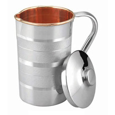 Deals and Offers on - Homely Get Crafty Luxury Design 1 Litre Steel Copper Water Jug/Pitcher | Stylish & Sturdy | 1000ML Deals, Discounts & Offers on - Homely Get Crafty Luxury Design 1 Litre Steel Copper Water Jug/Pitcher | Stylish & Sturdy | 1000ML