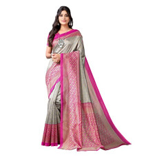 Deals and Offers on Women - Satrani Women's Printed Poly Silk Saree with Unstitched Blouse Piece Deals, Discounts & Offers on Women - Satrani Women's Printed Poly Silk Saree with Unstitched Blouse Piece