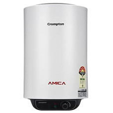 Deals and Offers on - Crompton Amica 25-L 5 Star Rated Storage Water Heater (Geyser) (Black & White) Deals, Discounts & Offers on - Crompton Amica 25-L 5 Star Rated Storage Water Heater (Geyser) (Black & White)