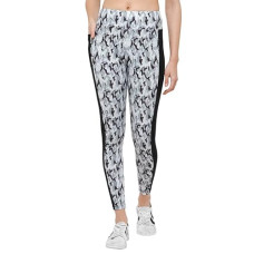 Deals and Offers on Women - Clovia Women's Snug Fit High-Rise Camouflage Print Active Tights with Side Pocket In White Deals, Discounts & Offers on Women - Clovia Women's Snug Fit High-Rise Camouflage Print Active Tights with Side Pocket In White
