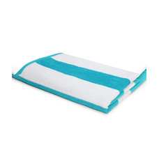 Deals and Offers on - HOMETALES 100% Cotton Terry Soft and Absorbent Striped Bath Towel - Aqua Deals, Discounts & Offers on - HOMETALES 100% Cotton Terry Soft and Absorbent Striped Bath Towel - Aqua