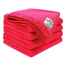 Deals and Offers on - SOFTSPUN Microfiber Cleaning Cloths, 5pcs 30x30cms 340GSM Red! Highly Absorbent, Lint and Streak Free, Multi -Purpose Wash Cloth Deals, Discounts & Offers on - SOFTSPUN Microfiber Cleaning Cloths, 5pcs 30x30cms 340GSM Red! Highly Absorbent, Lint and Streak Free, Multi -Purpose Wash Cloth
