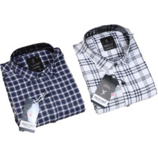 Deals, Discounts & Offers on  - youth firstMen Regular Fit Checkered Spread Collar Casual Shirt(Pack of 2)