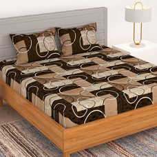 Deals, Discounts & Offers on  - BEDSPUN 150 TC Microfiber 1 U Double Size Bed Sheet with 2 Pillow Covers (220 X 225 cm or 86 X 88 inch), Brown