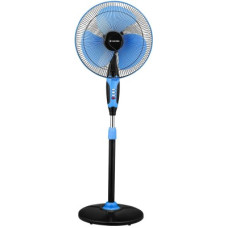 Deals, Discounts & Offers on Home Appliances - Candes Platine Automatic Oscillation 400 mm Anti Dust 3 Blade Pedestal Fan(Black & Blue, #2023 Model, Pack of 1)