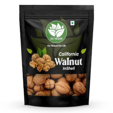 Deals, Discounts & Offers on  - Go Vegan Natural Raw Walnut Inshells Sabut Akrot High in Protein & Iron Walnuts with shell (1 Kg)