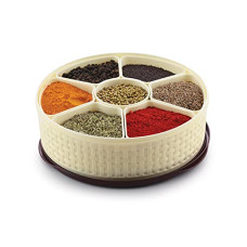 Deals and Offers on - Nakoda Nebula Masala Box, Chocolate Colour, standard, (23.1(D) x 6.9) cm Deals, Discounts & Offers on - Nakoda Nebula Masala Box, Chocolate Colour, standard, (23.1(D) x 6.9) cm