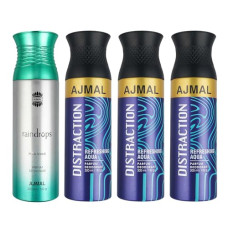 Deals and Offers on Beauty Care - Ajmal 1 Raindrops Femme for Women and 3 Distraction Deals, Discounts & Offers on Beauty Care - Ajmal 1 Raindrops Femme for Women and 3 Distraction