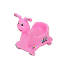 Deals, Discounts & Offers on Baby Care - My Newborn Baby Potty Seat with Wheels (Pink) | 6 Months to 5 Years | Toilet Seat